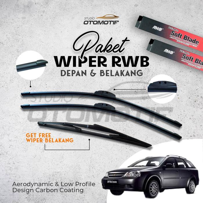 Gambar BUNDLING RWB SOFT WIPER CHEVROLET ESTATE WAGON 2007 3 PCS dari Studiootomotif.id Kab. Tangerang Tokopedia
