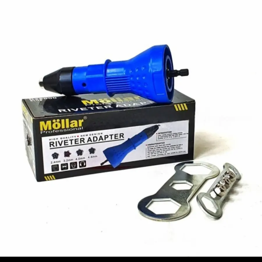 Adaptor Tang Rivet Mesin Bor - Ripet Gun Elektrik Adapter MOLLAR