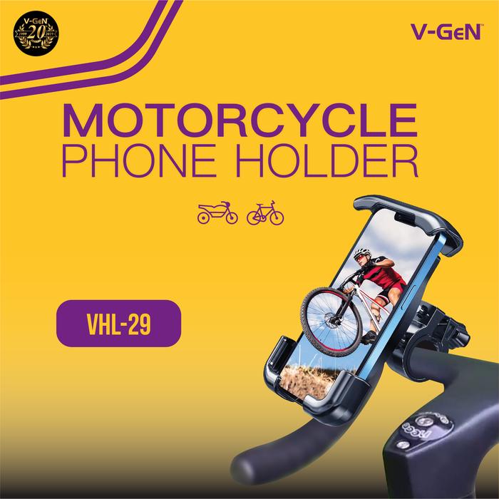Gambar V-GeN Motorcycle Phone Holder Handphone Motor Sepeda VHL-29 VGEN dari Semua V-GeN Kab. Tangerang Tokopedia