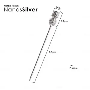 SUS 304 Cocktail Needle Pin Garnish Minuman Cocktail Tusuk Buah