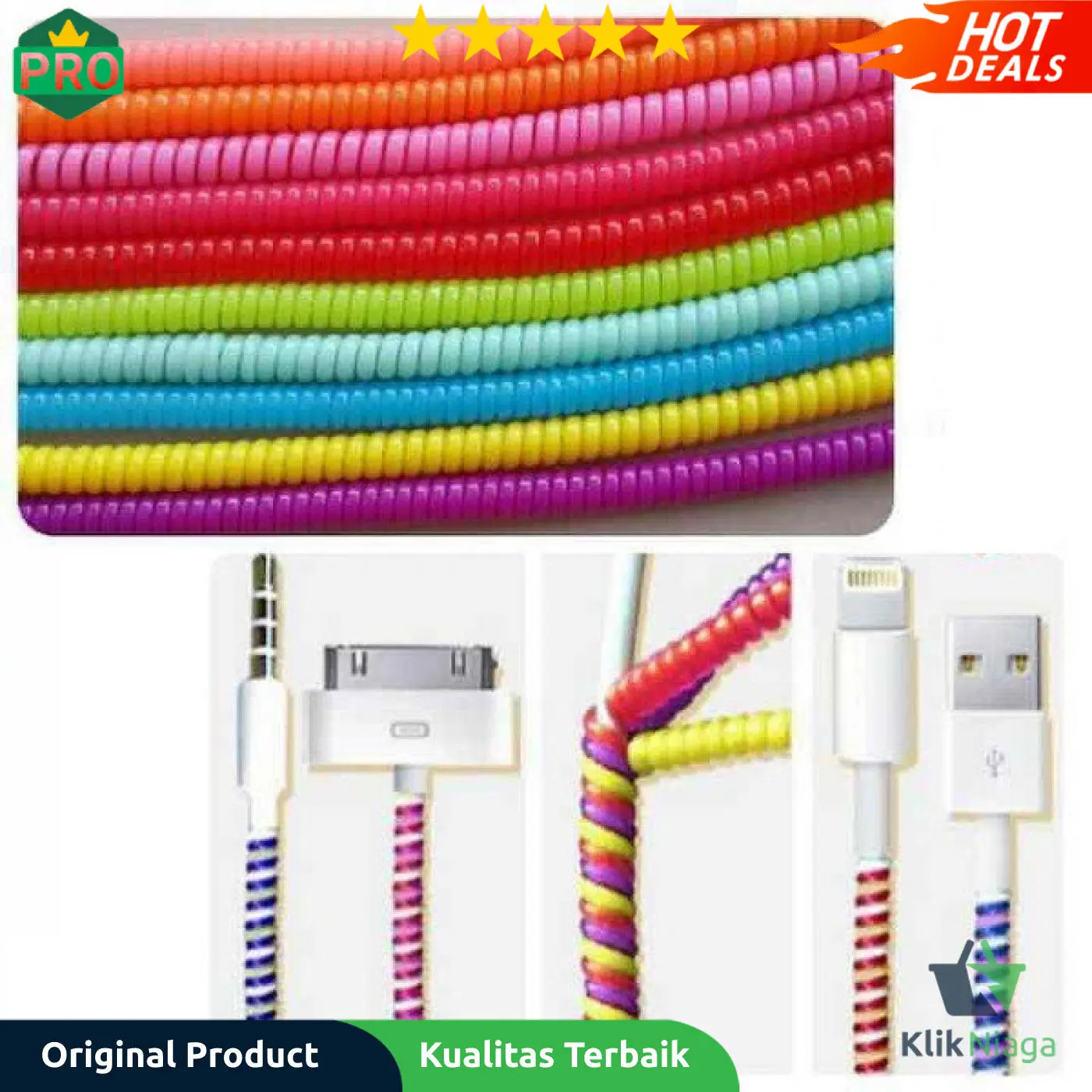 Tali Spiral Untuk Pelindung Kabel 1 PCS - FQ047 Klik Niaga