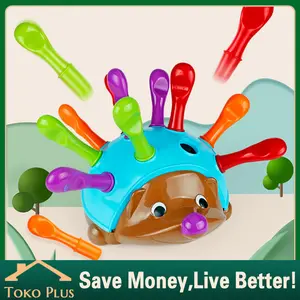 Hedgehog Match Puzzle Plug In Anak Motoric Toy Mainan Landak Edukasi