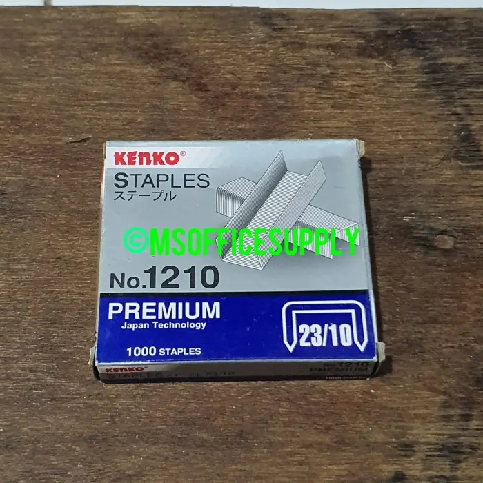 isi staples premium kenko nomor 1210 no 1210 10mm 10 mm 23/10 23 / 10