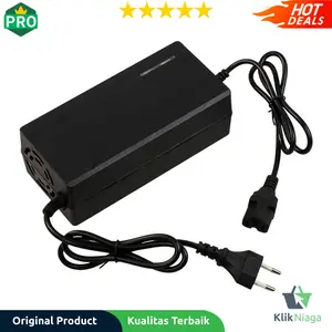 Adaptor Charger Adapter Cas Aki Baterai Sepeda Listrik Skuter 48V 20AH