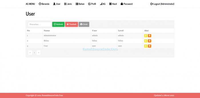 Gambar Source Code Algoritma Genetika Menu PHP dari Rumah Source Code Kota Denpasar Tokopedia