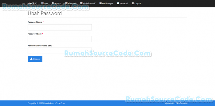 Gambar Source Code SPK Metode VIKOR CodeIgniter dari Rumah Source Code Kota Denpasar Tokopedia