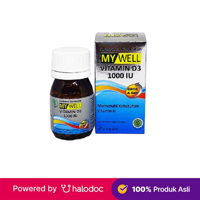 Gambar Mywell Vitamin D3 1000 IU 20 Tablet dari Apotek Karangkajen Mergangsan DIY Kota Yogyakarta Tokopedia