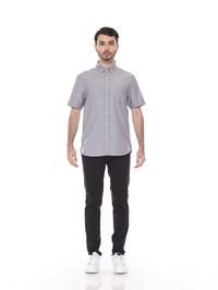 Gambar Kemeja Pria Oxford Tangan Pendek Dyllon - Oxford Grey Shirt - S dari Dyllco Official Kota Bandung 1 Tokopedia
