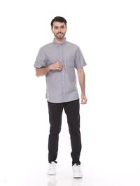 Gambar Kemeja Pria Oxford Tangan Pendek Dyllon - Oxford Grey Shirt - S dari Dyllco Official Kota Bandung 4 Tokopedia