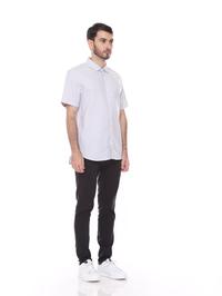 Gambar Kemeja Pria Oxford Tangan Pendek Dyllon - Oxford Light Grey Shirt - L dari Dyllco Official Kota Bandung 3 Tokopedia
