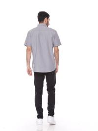 Gambar Kemeja Pria Oxford Tangan Pendek Dyllon - Oxford Grey Shirt - S dari Dyllco Official Kota Bandung 5 Tokopedia