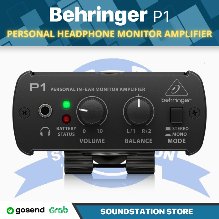Gambar BEHRINGER POWERPLAY P1 Personal In Ear / Headphone Monitor Amplifier P-1 Original dari SoundStation Store Kota Tangerang Selatan Tokopedia