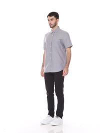 Gambar Kemeja Pria Oxford Tangan Pendek Dyllon - Oxford Grey Shirt - S dari Dyllco Official Kota Bandung 2 Tokopedia