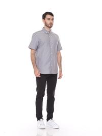 Gambar Kemeja Pria Oxford Tangan Pendek Dyllon - Oxford Grey Shirt - S dari Dyllco Official Kota Bandung 3 Tokopedia