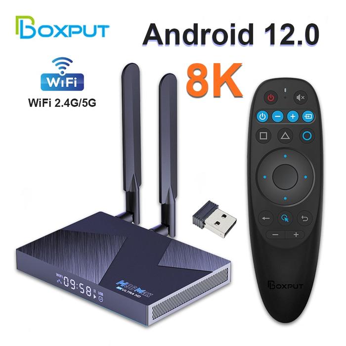 H96 Max V58 Smart TV Box - Android 12, Rockchip RK3588, 8K, 8/64GB - Neuve