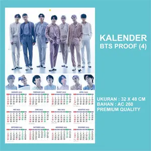 (READY STOCK) KALENDER 2026 - BTS ALL MEMBER - KALENDER KPOP MURAH
