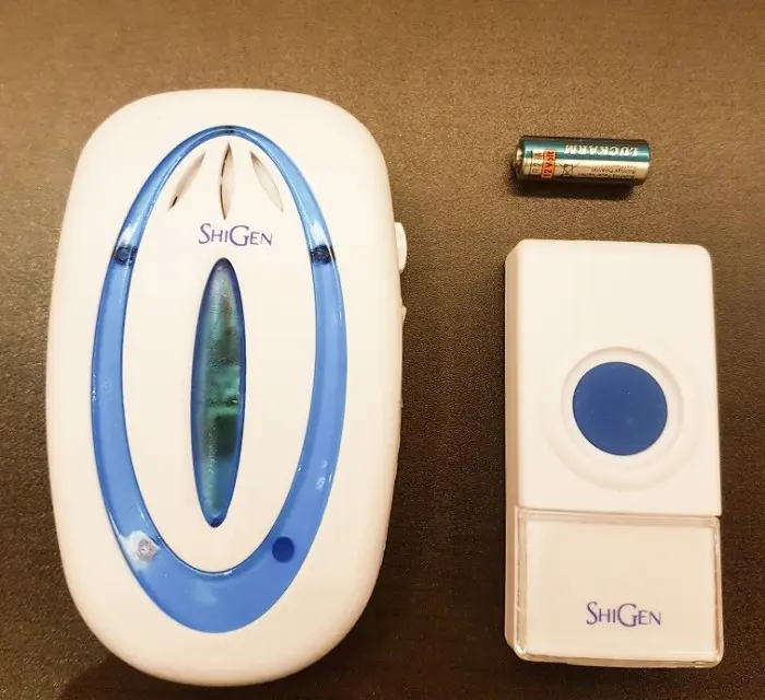 Bel Pintu/Door Bell SHIGEN Wireless Waterproof Cahaya LED DC BATTERAI