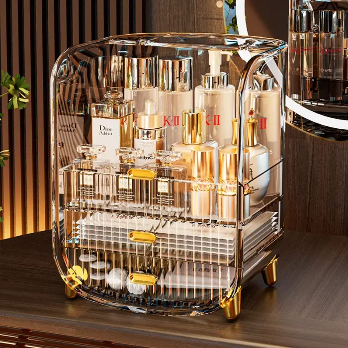 Rak Makeup, Skincare dan Kosmetik Dengan Laci Mewah/makeup rack laci