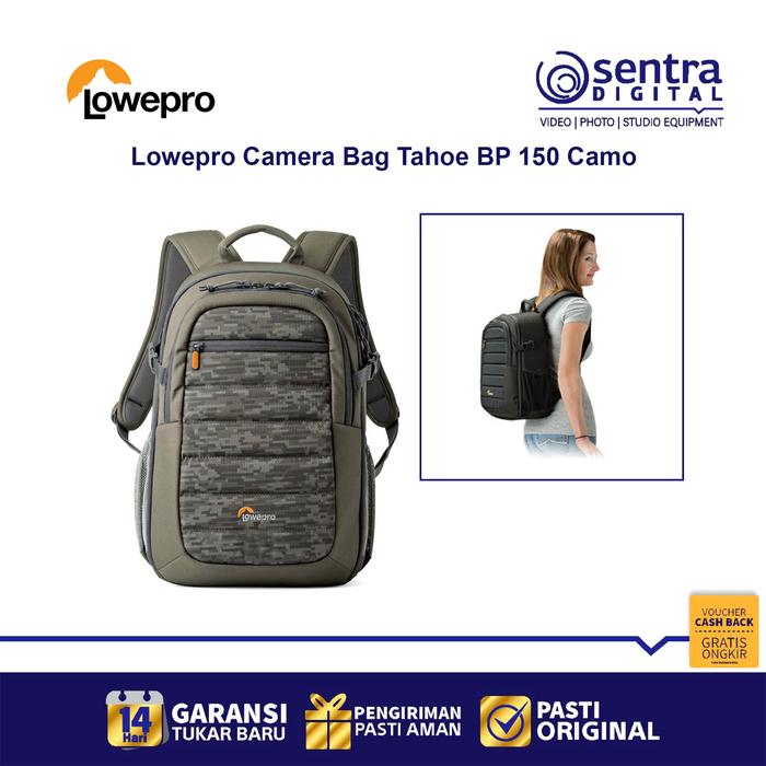Gambar Lowepro Camera Bag Tahoe Bp 150 Camo dari Sentra Digital Kota Surabaya Tokopedia