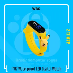 WBS IP67 Waterproof LED Digital Watch Jam Tangan