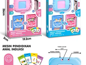 MAINAN EDUKASI EARLY LEARNING MESIN BELAJAR INGGRIS INDONESIA 224 CARD