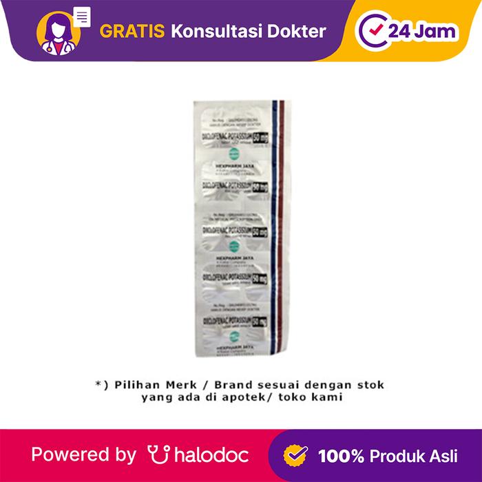 Gambar Kalium Diklofenak 50 mg 10 Tablet dari Apotek Finda Duren Sawit Kota Administrasi Jakarta Timur Tokopedia
