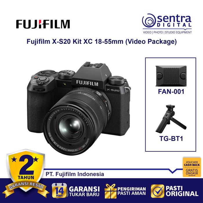 Gambar Fujifilm X-S20 kit with XF 18-55mm Lens ( Video Package ) dari Sentra Digital Kota Surabaya Tokopedia