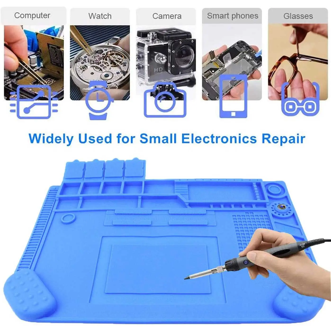 Alas Matras Silikon Solder Magnetic Service Hp Jam Laptop Tahan Panas