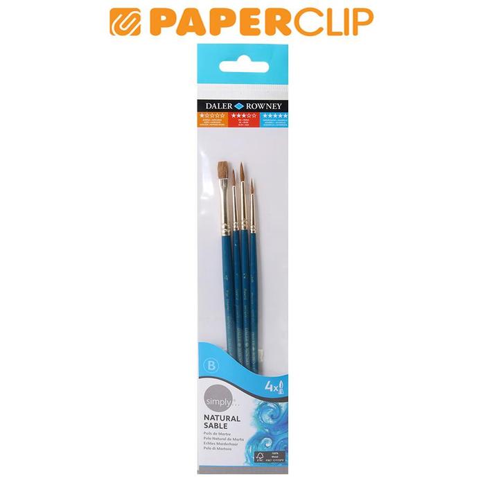 Gambar KUAS LUKIS SIMPLY 216910401 WATER COLOR SH/4 dari Paperclip Indonesia Kota Administrasi Jakarta Selatan Tokopedia