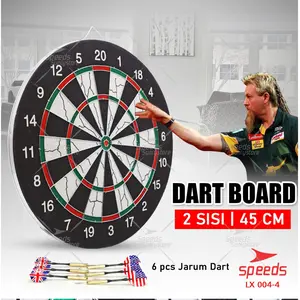 SPEEDS Dartboard GAME BESAR 18in Papan Dart Panahan Dinding Board