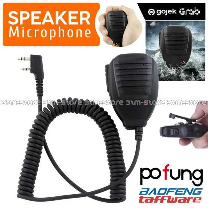 Speaker Mic Extra Microphone Walkie Talkie POFUNG BAOFENG UV-5R UV5R