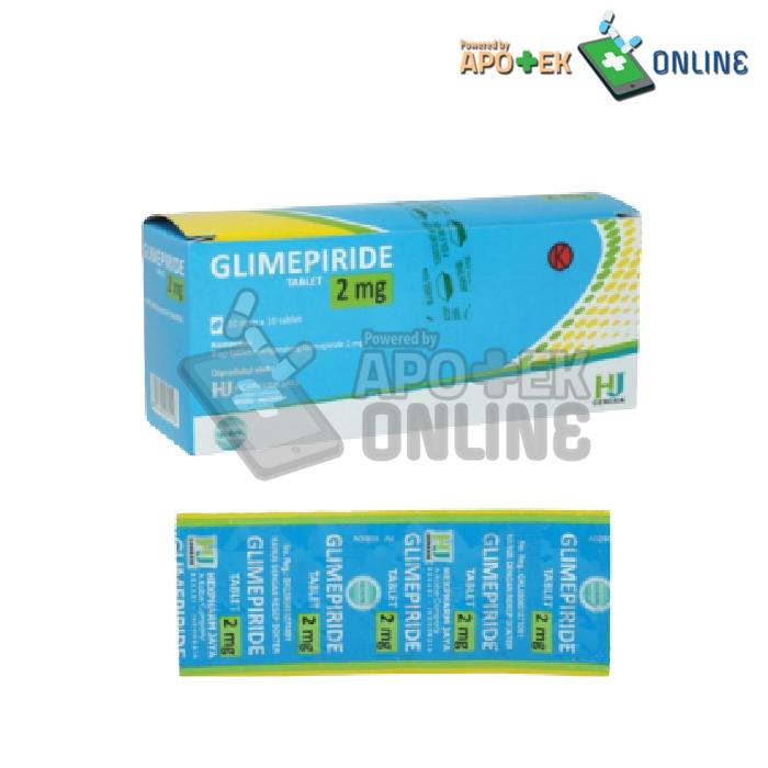 GLIMEPIRIDE HEXPHARMJAYA 2 MG STRIP 10 TABLET