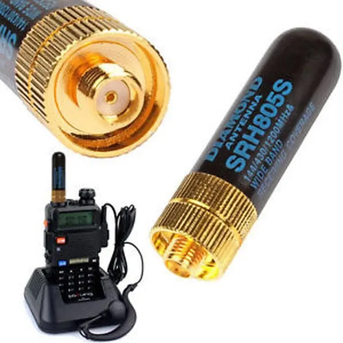 Antena HT jarak jauh SRH805S terbaik SMA Female antena Baofeng SRH805S 0