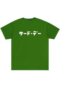 Gambar MTO75 kaos jepang wobbly katakana thirdday instacool distro hijau - M dari THIRD DAY Kota Bandung 1 Tokopedia