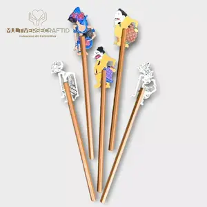 Pensil Kayu Gagang Wayang Kulit Aneka Karakter