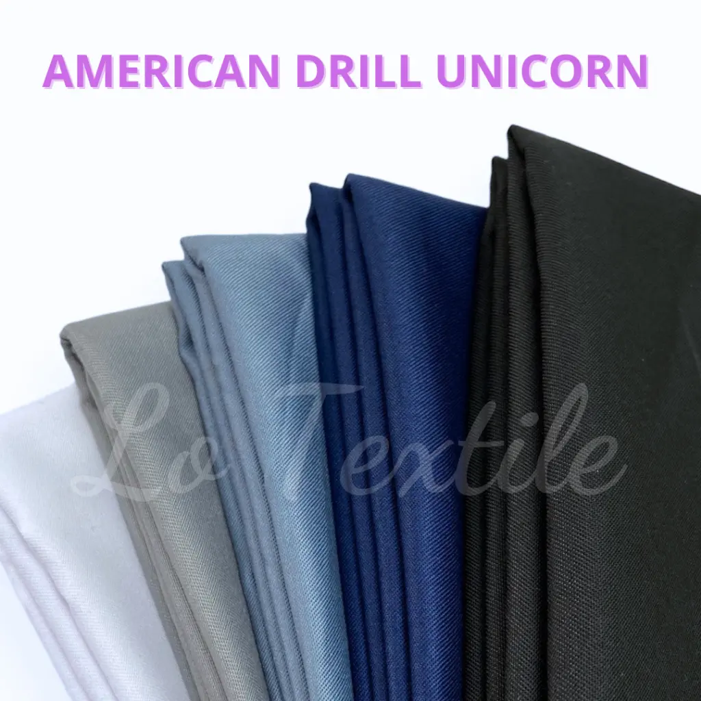 Kain American Drill Unicorn 0.5 Meter - Celana Formal Kantor Seragam Kain American Drill Unicorn 0.5 Meter - Celana Formal Kantor Seragam