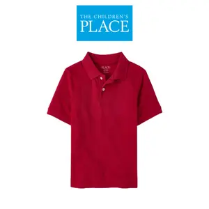 Boys Uniform Pique Polo - Kaos Bayi & Anak Laki (Merah)