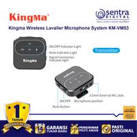 Gambar Kingma KM-VM03 Wireless Lavalier Microphone ( RX TX ) dari Sentra Digital Jogja Kab. Sleman 2 Tokopedia