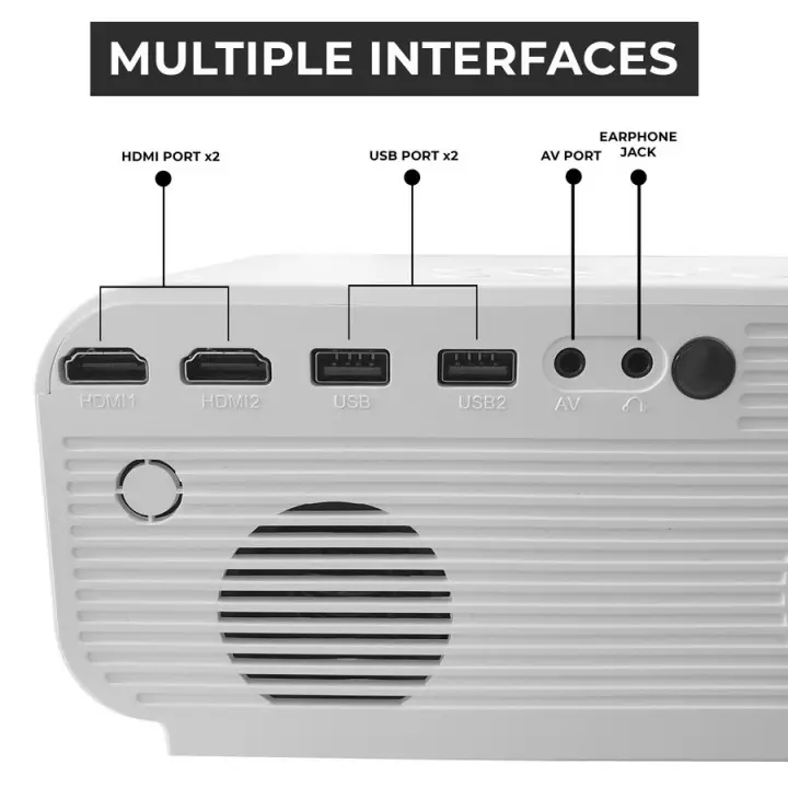 AVIEWLUX A12 WIFI Mirroring - 3200 Lumens 1080P Projector By CHEERLUX 3