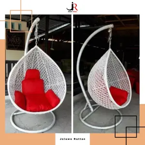 Kerobong Ayunan Gantung Pear Rotan Sintetis