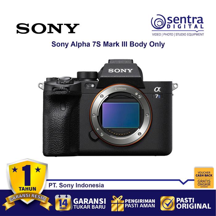 Gambar SONY A7S III / Kamera Alpha 7S III / A7S mark 3 / ILCE-7SM3 Body Only dari Sentra Digital Kota Surabaya Tokopedia