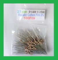 Gambar Qty 100 Pcs CF 27 ohm 0.25W 27R Resistor Carbon Film dari Nivico shop Kota Administrasi Jakarta Barat 1 Tokopedia