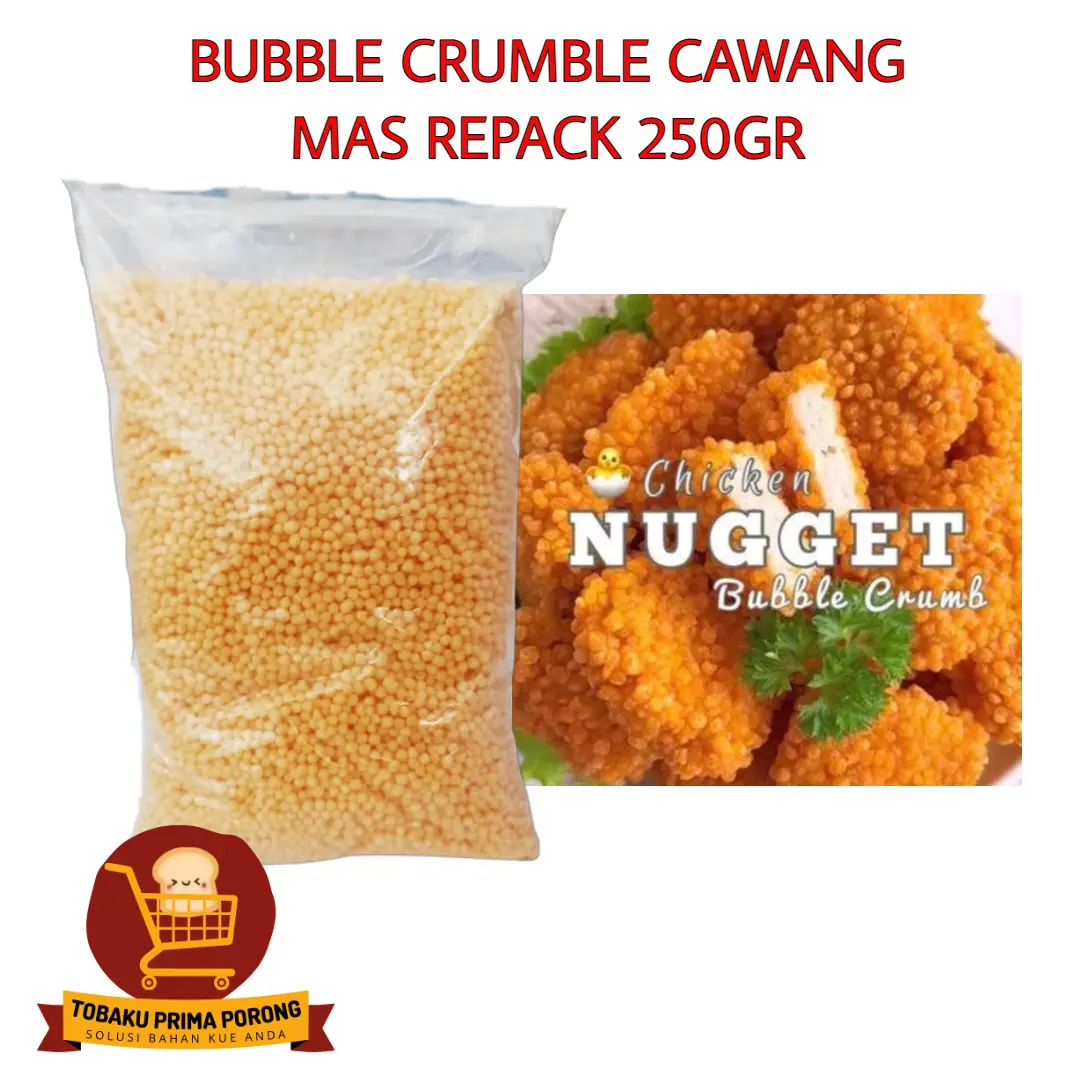 BUBBLE CRUMB CAWANG MAS repack 250gr - Tepung roti crumble 250gr
