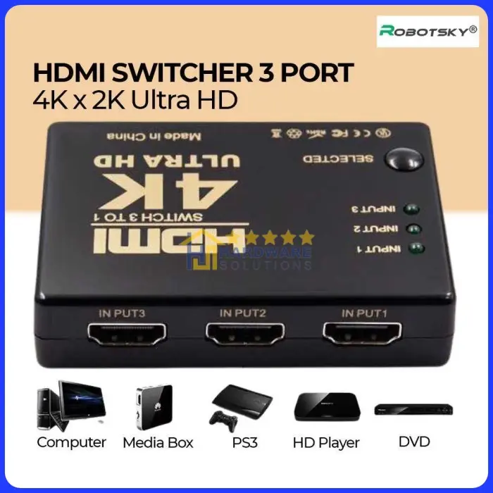 HDMI Switcher 3 Port 4K x 2K Ultra HD - SY-301 0