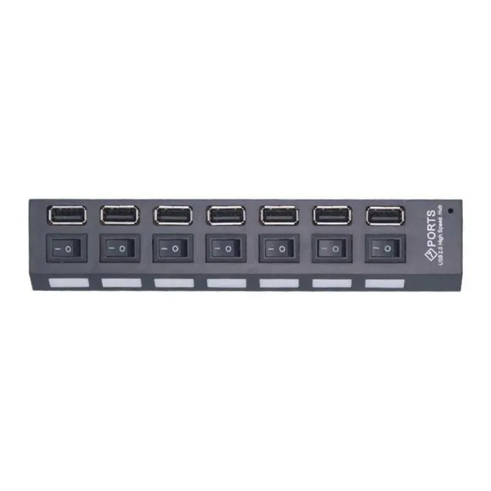 USB Hub 2.0 7 Port dengan Tombol On Off - U911 1
