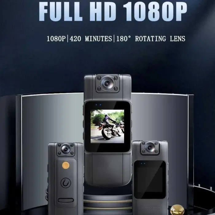 Body Cam Mini Camera Full HD 1080P Rotating Lens 1000mAh - L11