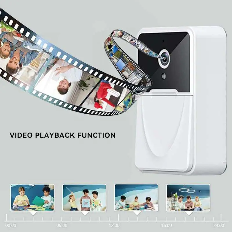 Bel Rumah Smart Doorbell Wireless Video HD Audio 2 Arah Night Vision 4