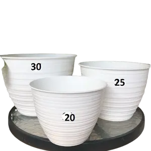 RAJA INDO Pot Bunga Super Tawon Putih diamter 21cm 24cm 27cm 30cm / POT TANAMAN