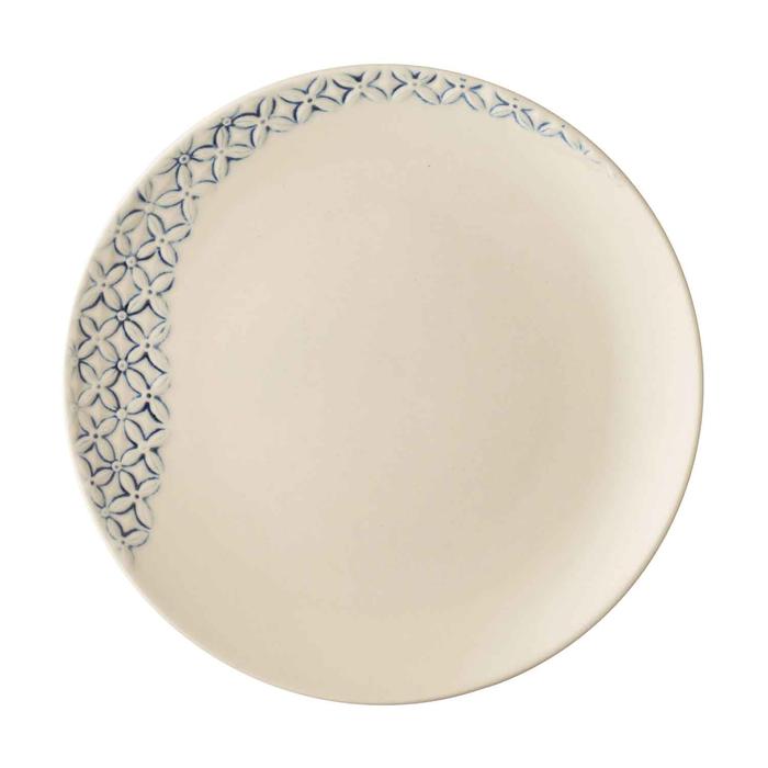 Gambar Dinner Plate / Piring Makan Jenggala Batik Kawung 27 cm Putih dari Jenggala Keramik Bali Kab. Badung Tokopedia