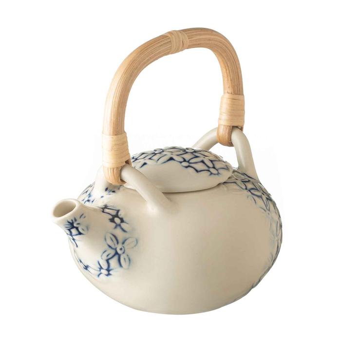 Gambar Teapot / Teko Teh / Ceret Jenggala Batik Kawung 500 ml Putih dari Jenggala Keramik Bali Kab. Badung Tokopedia